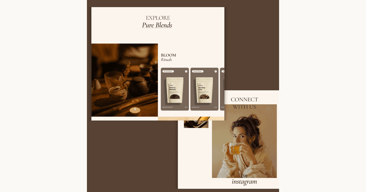 Teaure | E-Commerce UX, Brand and Motion Design
