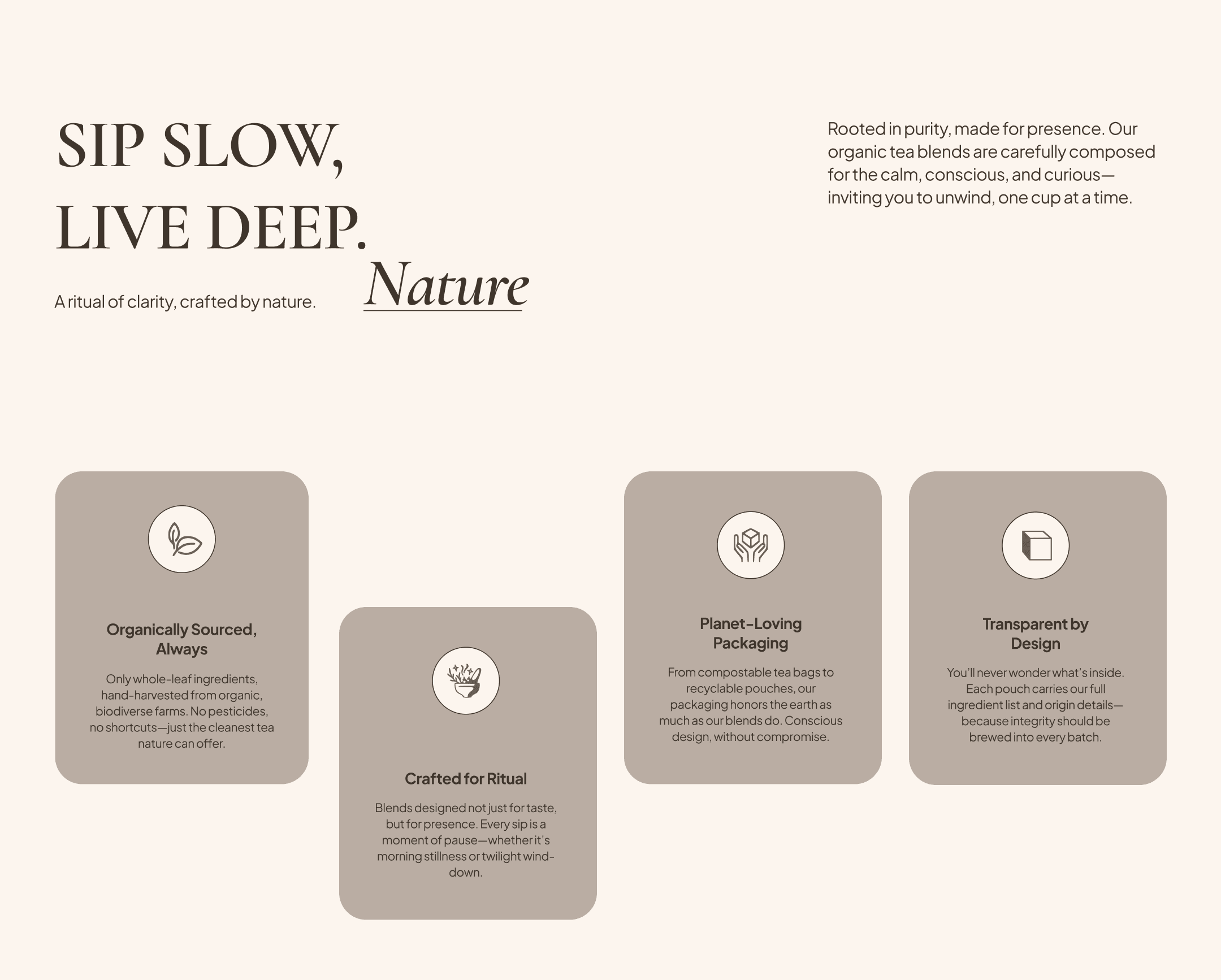 Teaure design system — interface component screen 1 of 3